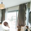 HOMOBABE 1 Pair Zinc Alloy Curtain Rod Brackets, Coffee Color view 4