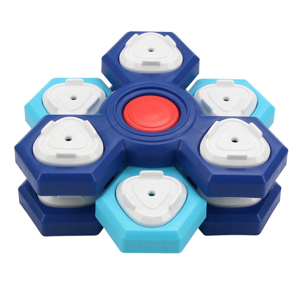 Slow-Feeder Dog Bowl with Rotating Multi-Level Lick Plate