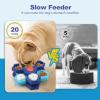 Slow-Feeder Dog Bowl with Rotating Multi-Level Lick Plate view 4