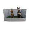 DAZZLEEX Portable Dog Grass Pad with Tray, Foldable, Gray view 1