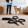 Dpofirs Double Dog Leash with 360° Swivel and Reflective Stitching, Black view 2