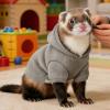 Ferret Hoodie | Ergonomic Comfortable Hoodie | Safe Collar for Ferret Clothing | Outdoor Walks with Hamsters, Chinchillas, Rabbits, Puppies, Kittens, and Bunnies view 3
