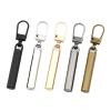 Zipper Replacement, Pack of 10 Metal Zipper Pulls, Multicolor, 50 x 6 mm, for Zipper Slider Heads and Repairs (Black) view 1
