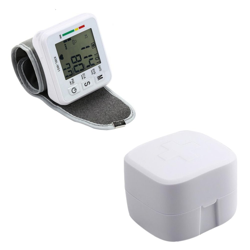Cabilock Digital Wrist Blood Pressure Monitor with LCD Display, Durable ABS, and Sleep Mode