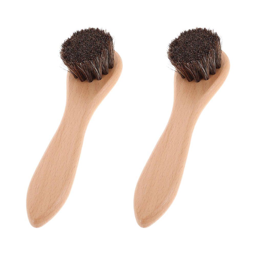 PartyKindom 2-Pack Rabbit Brush with Wooden Handle