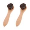 PartyKindom 2-Pack Rabbit Brush with Wooden Handle view 1