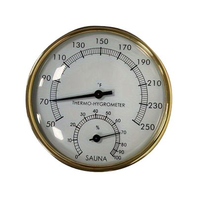 Wall-Mounted Sauna Temperature and Humidity Meter