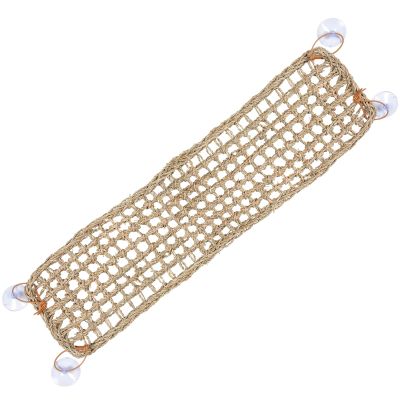 POPETPOP Reptile Hammock with Suction Cups, Natural Seagrass