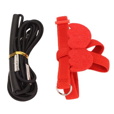 Lightweight Parrot Bird Harness Leash with Ergonomic Design (Red)