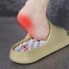 SQOYEI Indoor/Outdoor Foot Massage Slippers, Adjustable Reflexology Sandals, White, EU 42 view 2