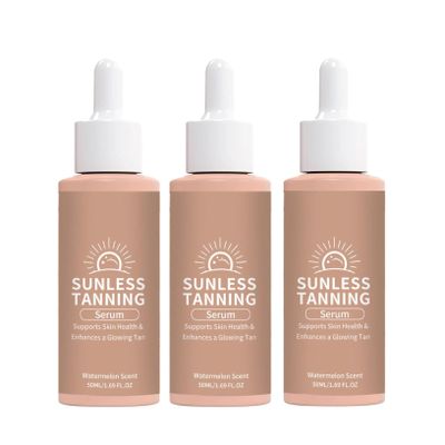 Tanning Drops Self-Tanner for Face & Body, 60 ml (3-Pack)