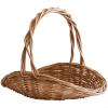 BEAZOOM Oval Handwoven Willow Basket with Handle, Small view 1