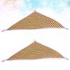 Kisangel 2-Pack Plastic Reptile Hammocks, Breathable, Triangle, 28 x 28 cm view 3
