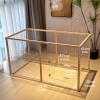 ZHENGQIAN Puppy Playpen, Acrylic Dog Playpen, Flexible 10-Panel Dog Pen, DIY Plastic Enclosure for Hamsters, Easy Assembly (6 pcs) view 2
