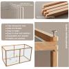 ZHENGQIAN Puppy Playpen, Acrylic Dog Playpen, Flexible 10-Panel Dog Pen, DIY Plastic Enclosure for Hamsters, Easy Assembly (6 pcs) view 3