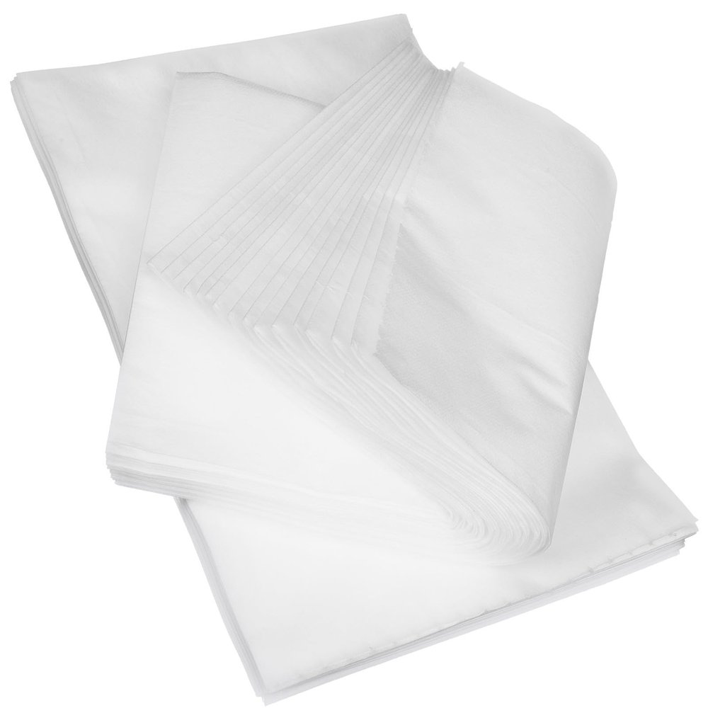 POPETPOP Disposable Bed Sheets, Breathable and Safe for Massage Tables, 40-Pack, White Nonwoven Covers