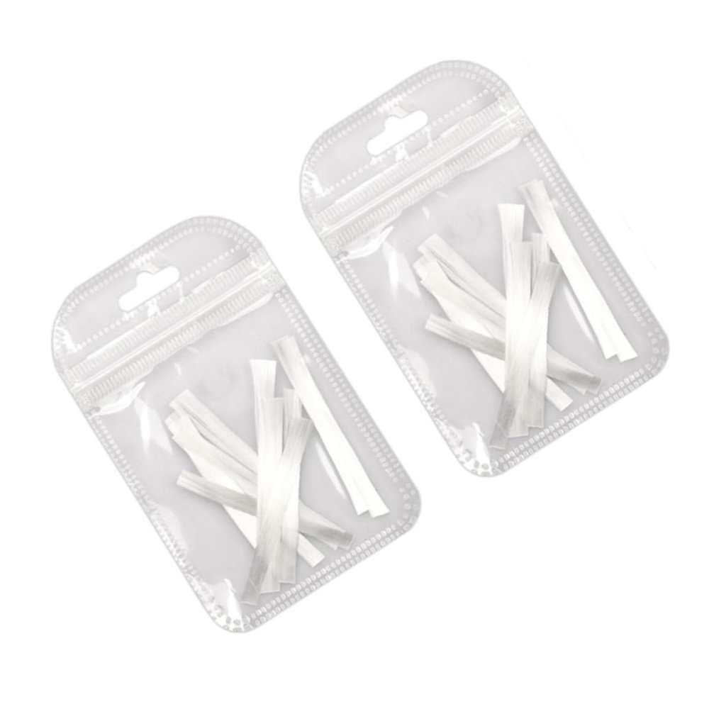 SOLUSTRE 2 Bags Nail Fiber Paper Tape, White, for Nail Extensions, Lightweight Nail Art Fiber Material for Nail Artists and Nail Extension Kits, Random Color