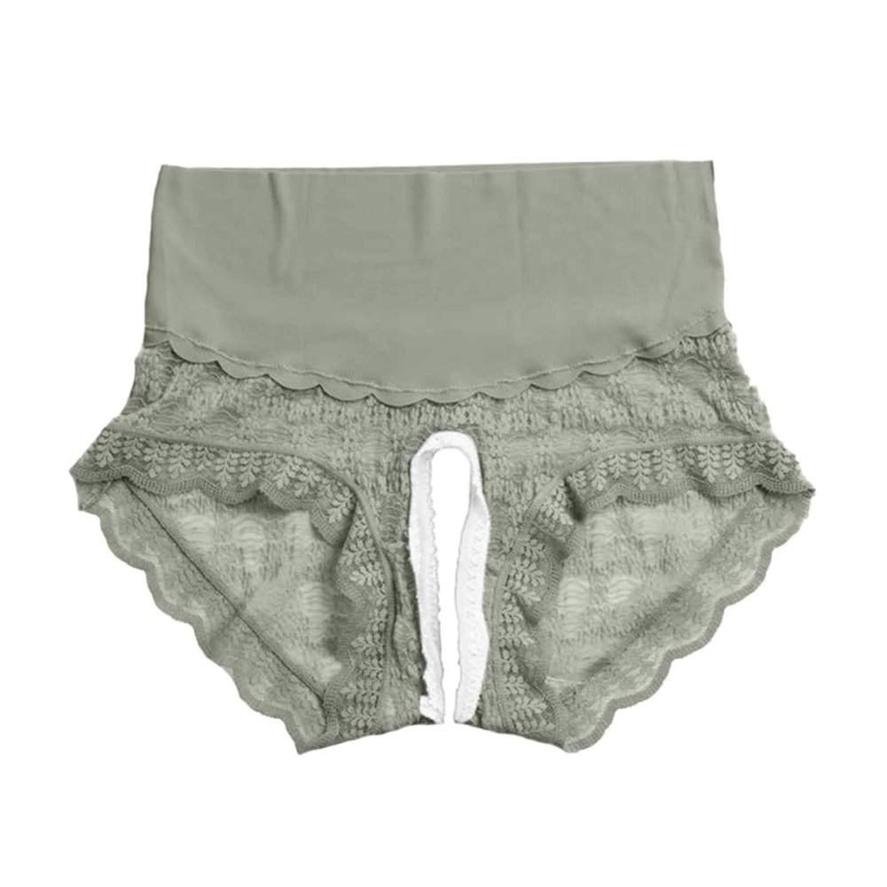 Women's Crotchless Lace Thong Panty