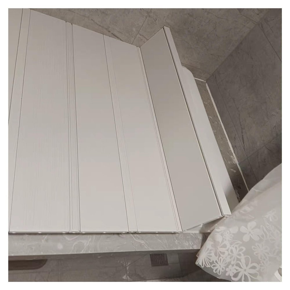Foldable PVC Bathtub Cover, Heat-Resistant and Dustproof, 1.2 cm Thick, Universal