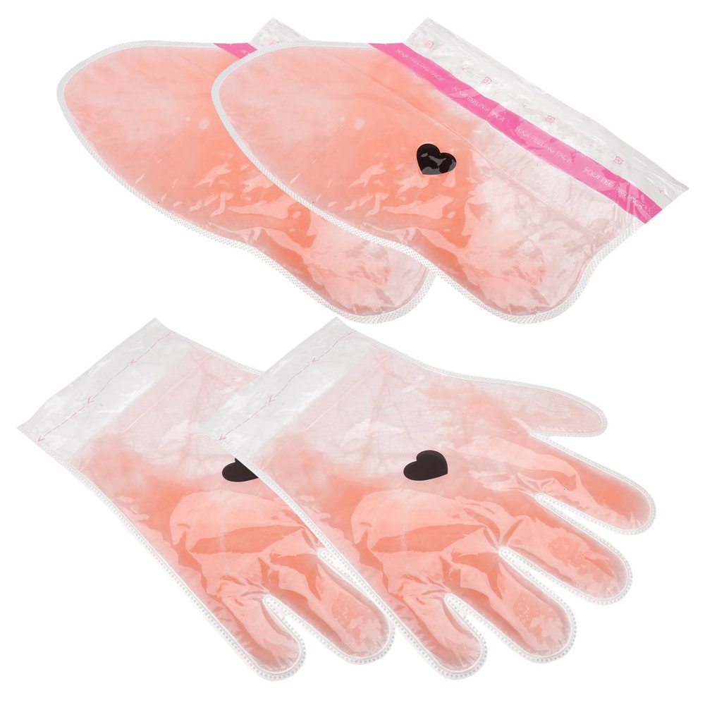 Hand Care Gloves for Wax Therapy, 2 Pairs, Paraffin, Orange