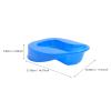 Thickened Blue Bedpan with Scale and Stable Stand for Hospital Beds view 2
