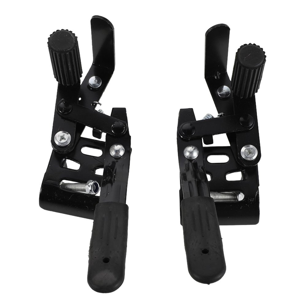 MAGICLULU 1 Pair Metal Wheelchair Brake Parts with Dual Brake System