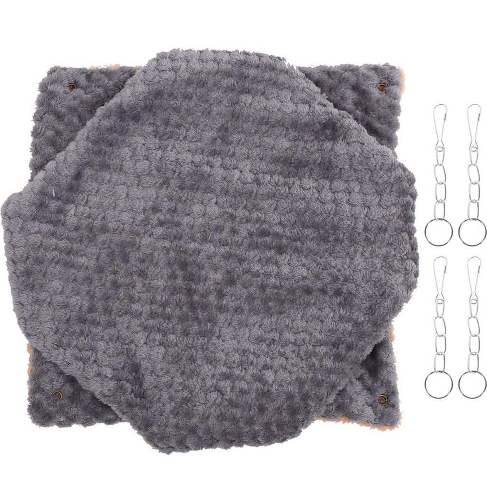 LALAFINA Double-Layer Cotton Hammock for Small Pets, Warm Winter Hideaway for Hamster and Rat Cages