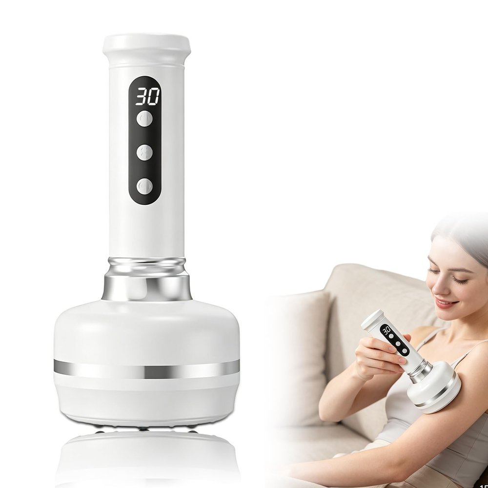 Cellulite Massage Device with Cupping, Heat and LED Light
