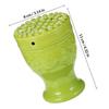 Cabilock Double-Walled Ceramic Moxibustion Pot, Portable Heat-Protective Moxa Cup, Green view 2