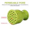 Cabilock Double-Walled Ceramic Moxibustion Pot, Portable Heat-Protective Moxa Cup, Green view 3