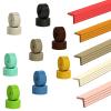 2M, 5M, 10M, 20M Edge Protector, Bumper, High-Density Foam, W-Shape for Tables, Fireplaces, Countertops (Black, 20M) view 1