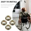 ROMISBABA 4-Piece Steel Wheelchair Fork Bearing Set, Wear-Resistant, for Wheelchair Fork and Front Wheel Bearing Repair view 3