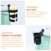 COMPUKAS Plastic Stroller Drink Holder, Universal Bottle Holder for Bicycles and Parks, Secure Cup Holder, Lightweight and Adjustable, Black view 3
