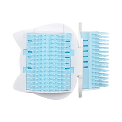 Cat Self-Grooming Corner Wall Brush with Soft Massage Bristles