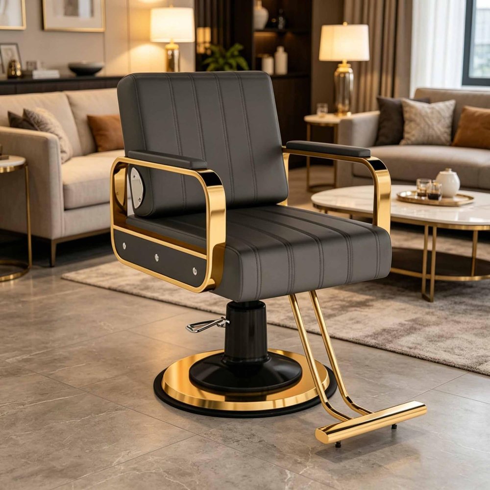 Dalumian Hydraulic Salon Styling Chair for Hair Braiding, Adjustable Height 83–93 cm