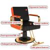 Dalumian Hydraulic Salon Styling Chair for Hair Braiding, Adjustable Height 83–93 cm view 2