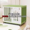 Dog Crate for Small Dogs with Lockable Latch, Double Door, Plastic Frame, Swivel Casters and Tray (White) view 3
