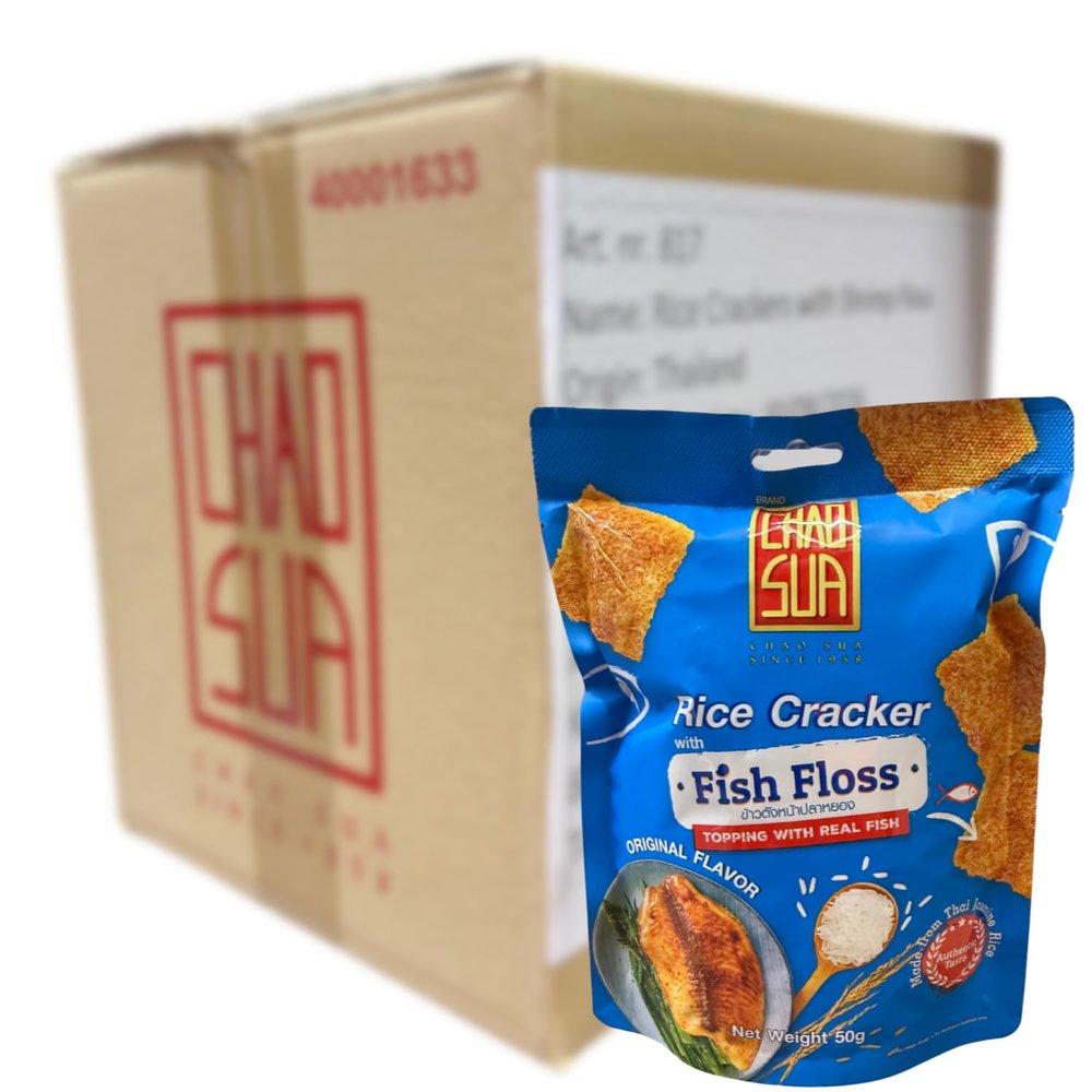 Rice Crackers with Fish Floss - Multipack (12 x 50 g)