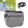 Yechiry Dog Treat Pouch with Automatic Rebound Closure, Removable Inner Bag, Gray view 2