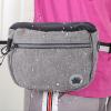 Yechiry Dog Treat Pouch with Automatic Rebound Closure, Removable Inner Bag, Gray view 3