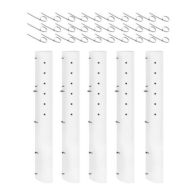 Tree Tubes for Seedling Protection, 5-Piece Ventilated Set