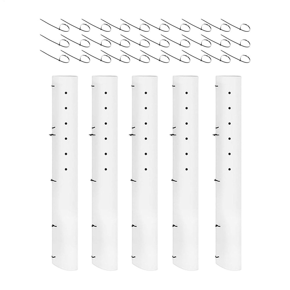Tree Tubes for Seedling Protection, 5-Piece Ventilated Set