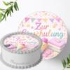 Personalized Back-to-School Fondant Cake Topper with Name, 8 in view 1
