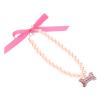 Garnet Pearl Collar with Alloy and Sparkling Rhinestones for Cats and Dogs view 1