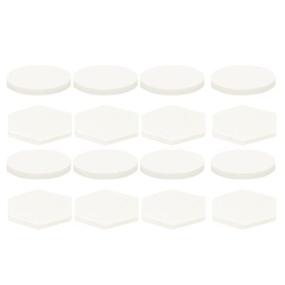 RUNROTOO Ceramic Coral Bases for Aquariums and Reef Rock, 30 Pieces, White
