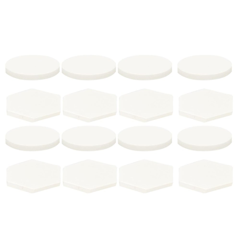 RUNROTOO Ceramic Coral Bases for Aquariums and Reef Rock, 30 Pieces, White