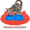 Non-Slip PVC Cat Feeding Mat for Bowls and Crates view 3