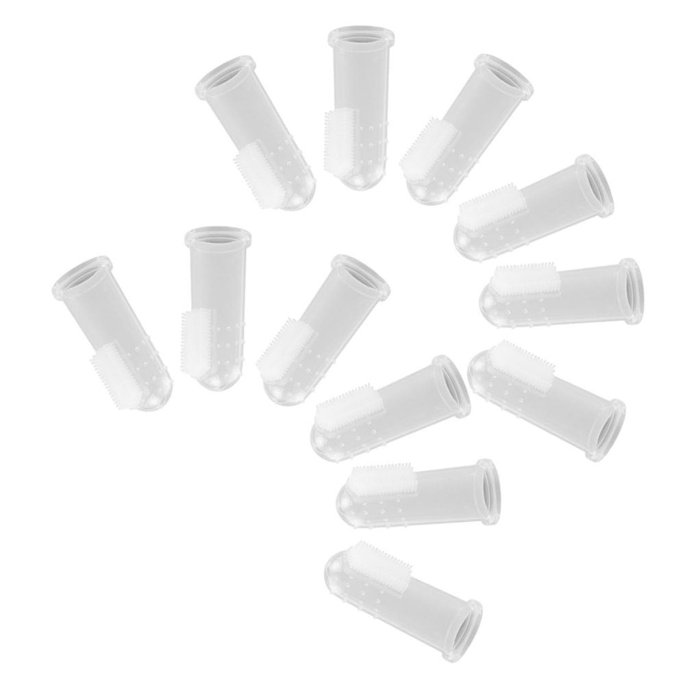 VALICLUD Silicone Finger Toothbrushes for Dogs and Pets, 20 Pieces, Double-Sided, Gentle and Safe for Teeth and Gums
