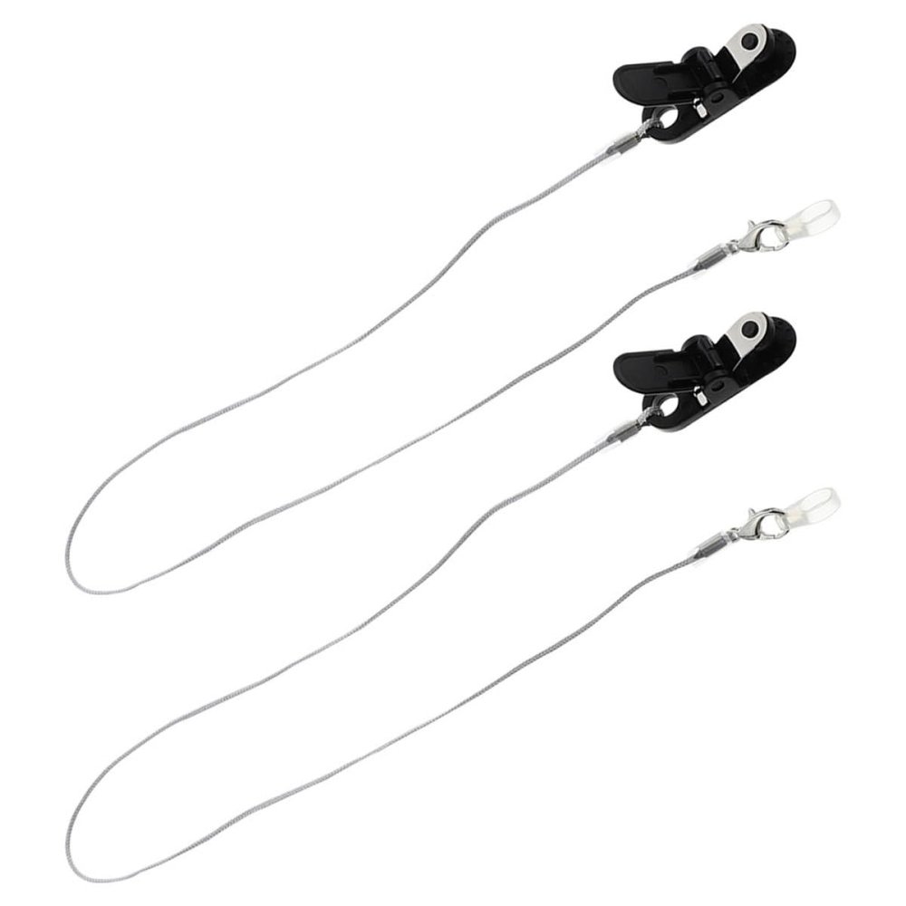 PHENOFICE Nylon & Silicone Hearing Aid Lanyards with Safety Clips, 2-Pack