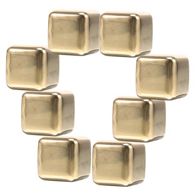 POPETPOP Reusable Stainless Steel Ice Cubes, 8-Piece Set, Flavor-Neutral Whiskey Stones with Fast Cooling